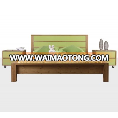 Best selling simple double bamboo bed frame design for bedroom