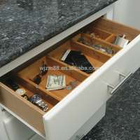 Free combination bamboo drawer organizer