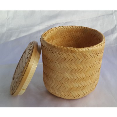 Bamboo weave casket funeral rattan basket design on sale