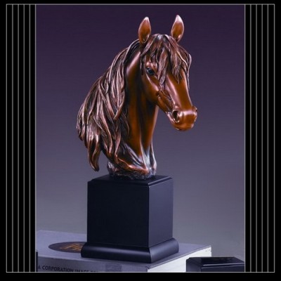 New design of qualified resin big outdoor horse shape ashes urn